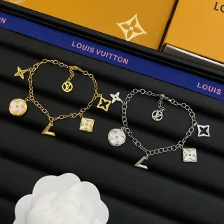 Louis Vuitton سوار تشارم سلاسل ذهبي فضي