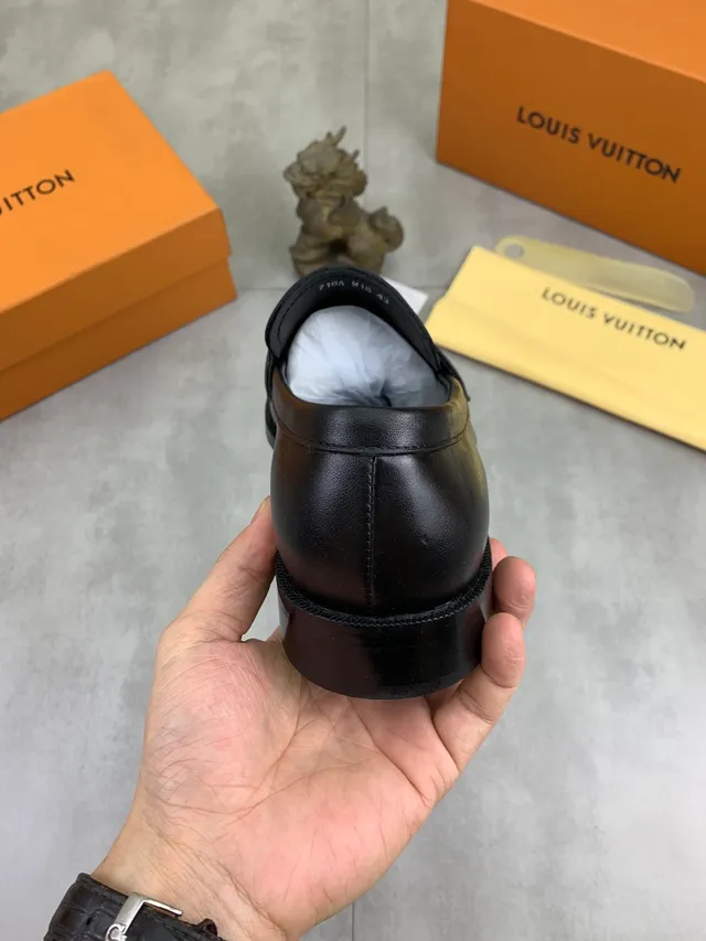 Louis Vuitton Eagle Loafer Black Leather Penny Loafer 3