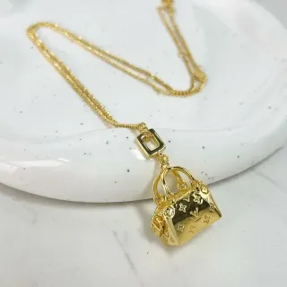 Collar Louis Vuitton Dourado Monogramado