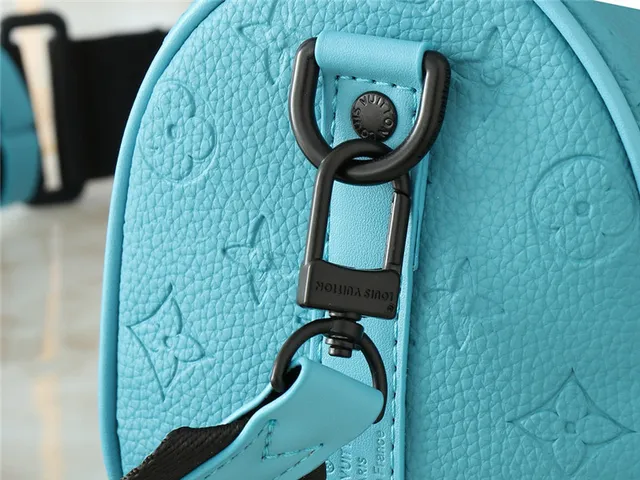 Louis Vuitton हरी भूरी रंग का मोनोग्राम कैनवास सिलिंड्रिकल बैरल बॉस्टन बैग 14