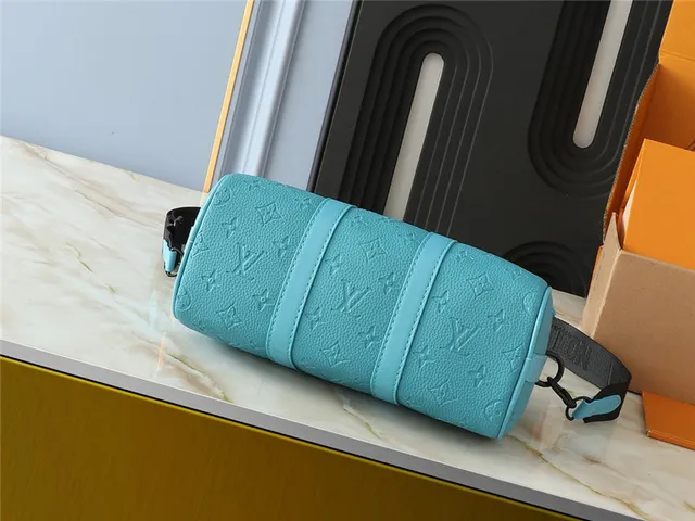 Louis Vuitton हरी भूरी रंग का मोनोग्राम कैनवास सिलिंड्रिकल बैरल बॉस्टन बैग 16