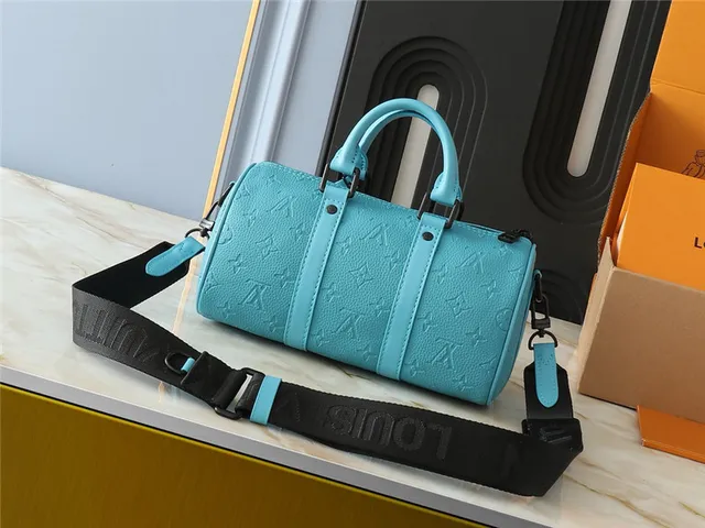 Louis Vuitton हरी भूरी रंग का मोनोग्राम कैनवास सिलिंड्रिकल बैरल बॉस्टन बैग 17
