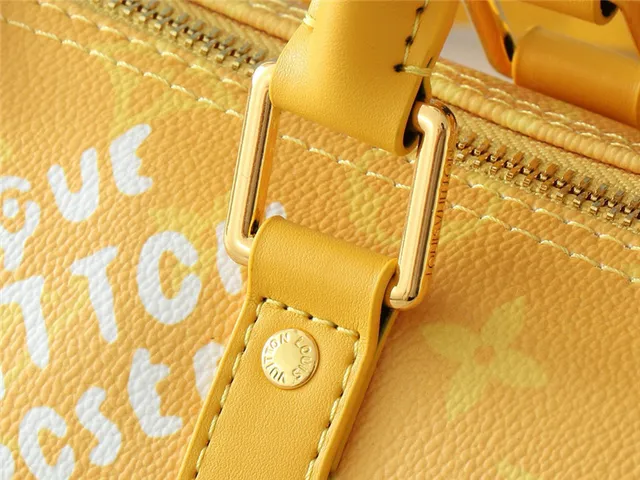 Louis Vuitton हरी भूरी रंग का मोनोग्राम कैनवास सिलिंड्रिकल बैरल बॉस्टन बैग 24