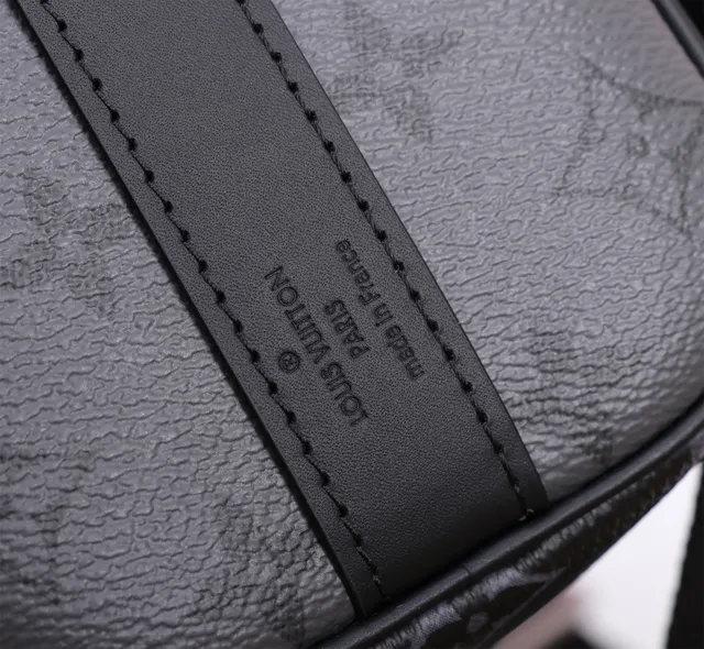 Louis Vuitton Keepall Bandoulière noir Monogram Canvas Boston Bag 6
