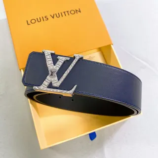 Louis Vuitton LV Initiales Navy Leather Belt