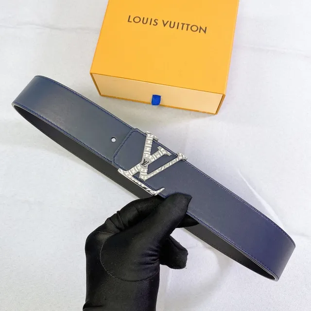 Louis Vuitton LV Initiales Navy Leather Belt 3