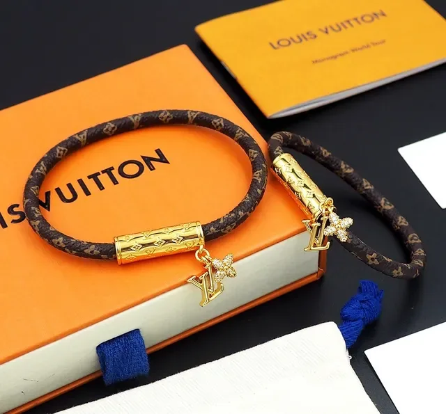 Louis Vuitton LV PUSH Monogram Brown and Gold Bracelet 4