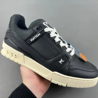 Louis Vuitton LV Trainer Tênis Lifestyle Preto Beige Sola de plataforma chunky Camada superior