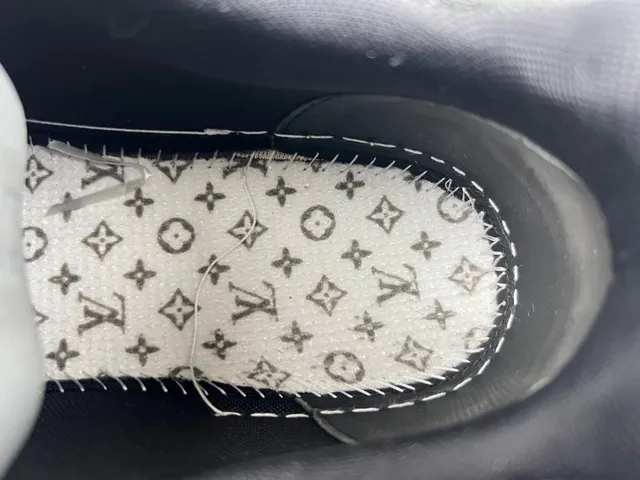 Louis Vuitton LV Trainer Black Beige Chunky Platform Sole Layered Upper Lifestyle Sneakers 7