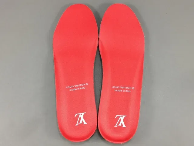 Louis Vuitton LV Trainer Vermelho Branco Low-Top Strapped Lifestyle Tênis 4