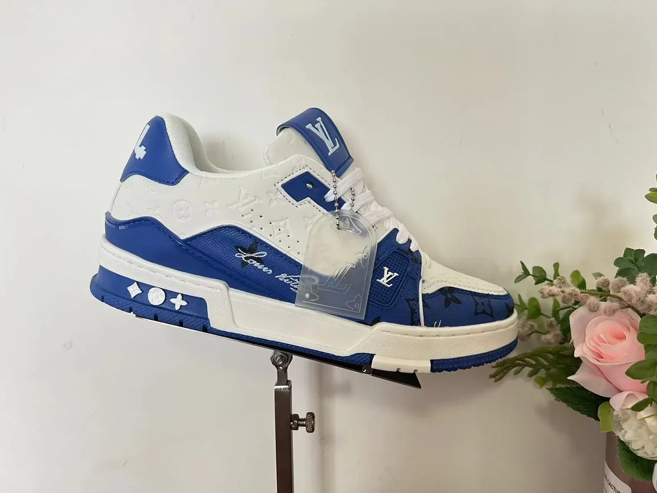 Louis Vuitton LV Trainer Red White Monogrammed Leather Layered Chunky Sole Lifestyle Sneakers 12