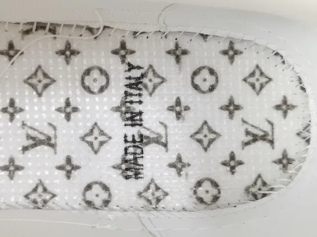 Louis Vuitton LV Trainer White Monogram-Embossed Leather Sculpted Layered Midsole Lifestyle Sneakers 2