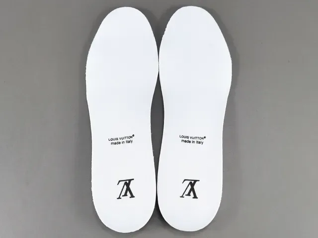 Louis Vuitton LV Trainer White Monogram-Embossed Leather Sculpted Layered Midsole Lifestyle Sneakers 3