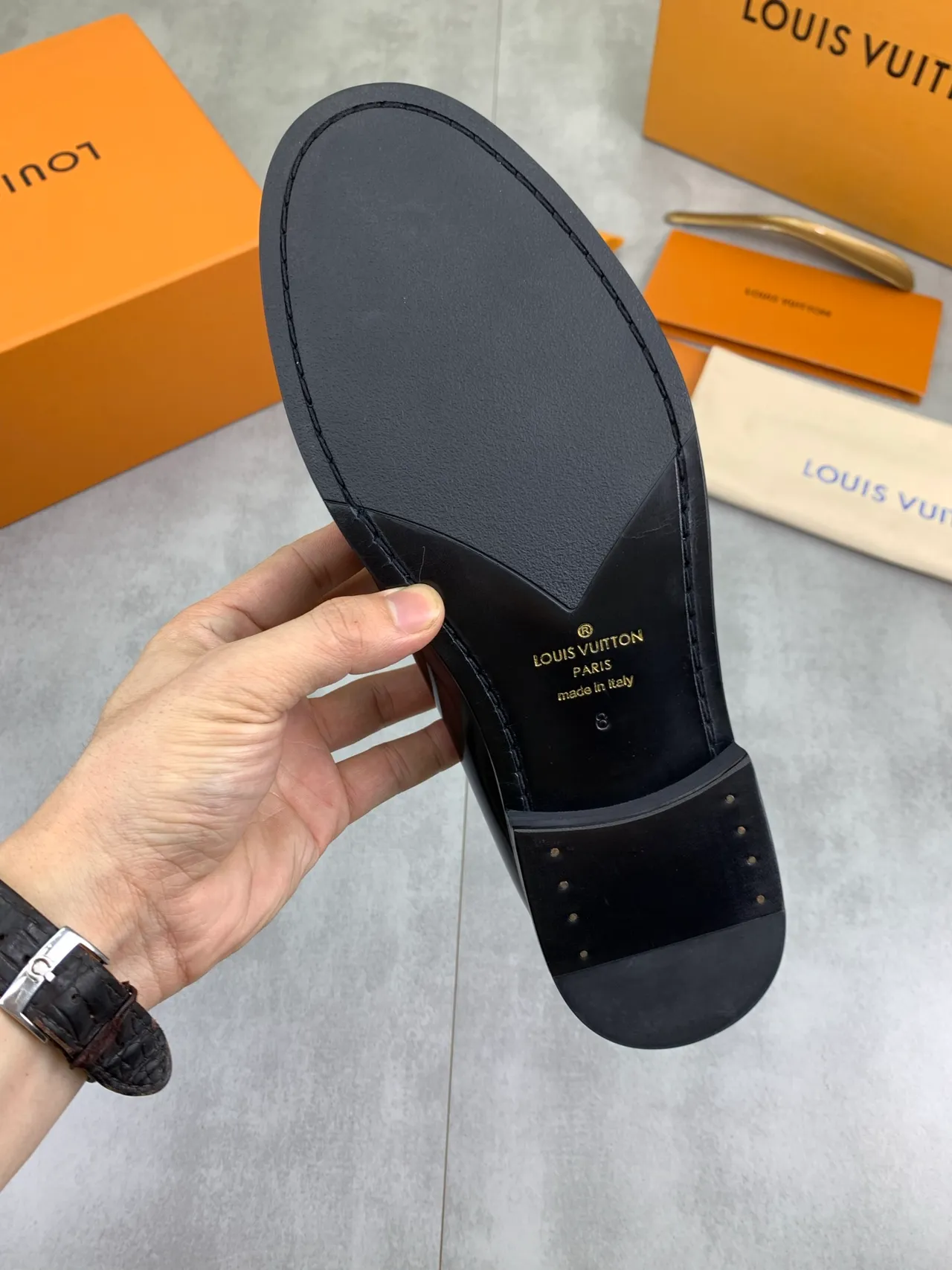 Louis Vuitton LV Turnlock Loafer Black Patent Leather Loafer 3
