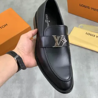 Louis Vuitton LV Twist Loafer Black Leather Loafers