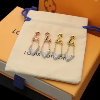 أقراط لويس فتون LV Volt Pavé كريستال معلقة