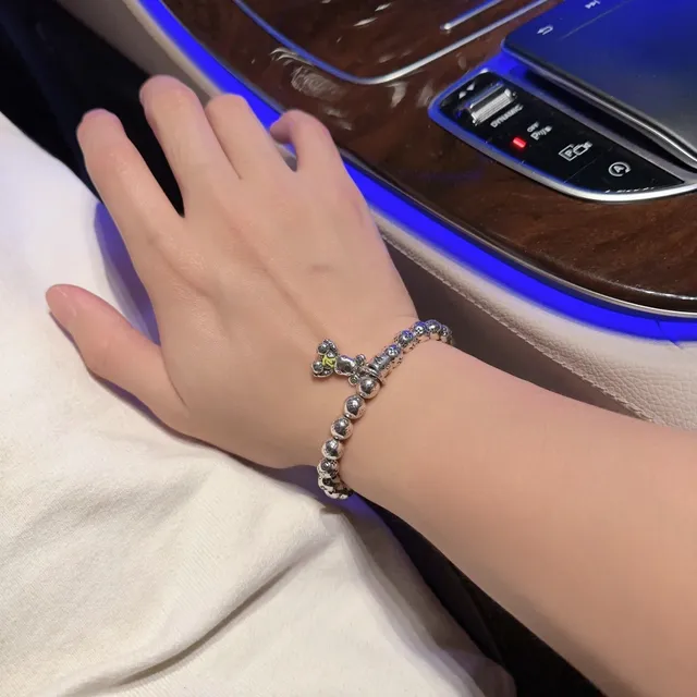 Louis Vuitton Monogram Beads Teddy Bear Charm Bracelet 2