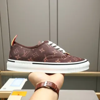 Louis Vuitton Monogram Lona Marrón Blanco Zapatillas Lifestyle