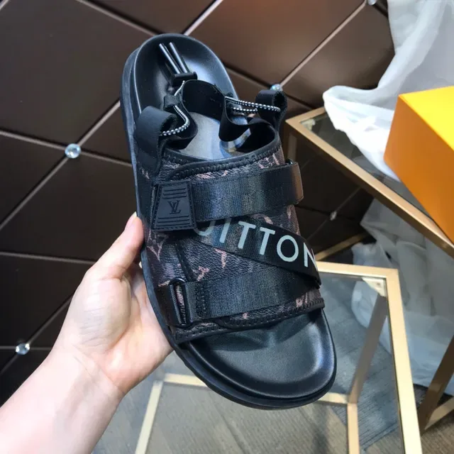 লুই ভিটন Monogram Canvas Strap Slide ক্যাজুয়াল স্যান্ডেল 2