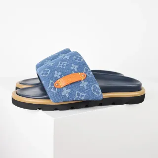 Louis Vuitton Monogram Denim Strap 拖鞋
