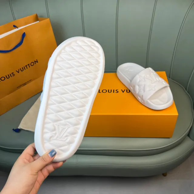 Louis Vuitton Monogram Embossed Slide Slippers 2