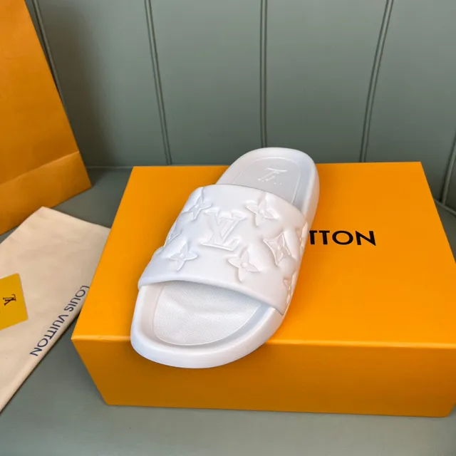 Louis Vuitton Monogram Embossed Slide Slippers 9