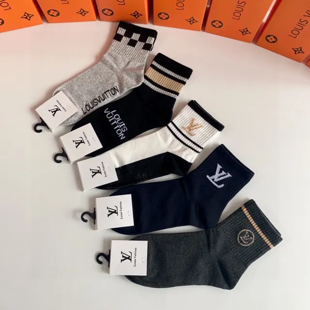 Louis Vuitton Monogram 刺绣踝袜 5