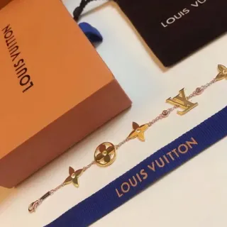 سوار لويس فيتون مونوغرام سلسلة الزهور ذهبي