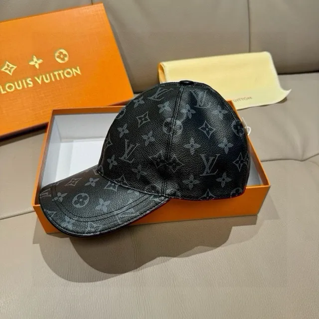 Louis Vuitton Monogram চামড়া টেক্সচার্ড স্ট্রাকচার্ড বেসবল ক্যাপ 8