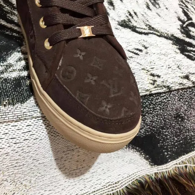 Louis Vuitton Monogram স্যুয়েড ফর-ট্রিমড হাঁটু পর্যন্ত বুট 2