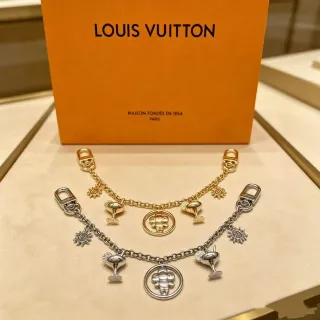 Louis Vuitton Multi-Charm Bracelet Gold Silver Dual-Tone Metal Bracelet