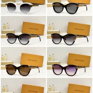 Louis Vuitton lunettes de soleil rondes oversized dégradées