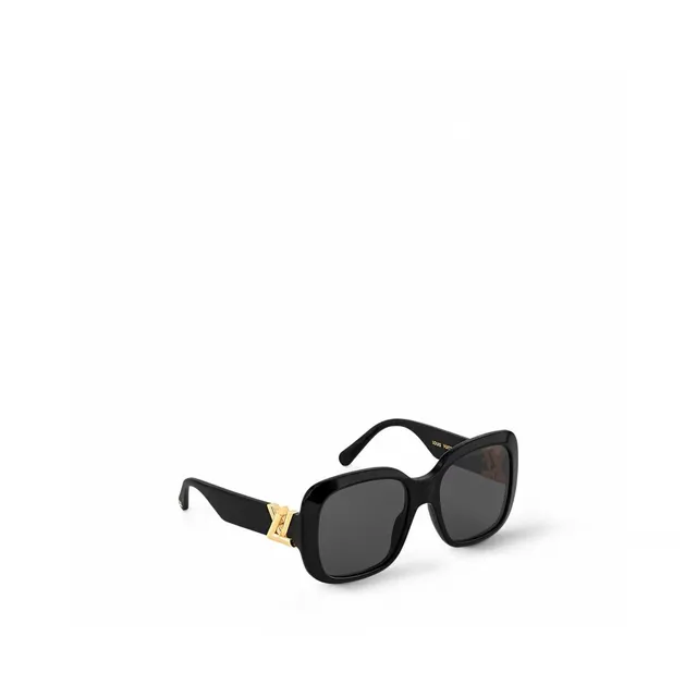 Louis Vuitton Oversized Square Glossy Black Sunglasses 2