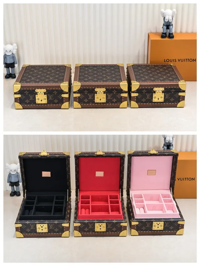 Louis Vuitton Petite Malle বাদামি কালো Monogram ক্যানভাস চামড়া ট্রিম টোট ব্যাগ 15