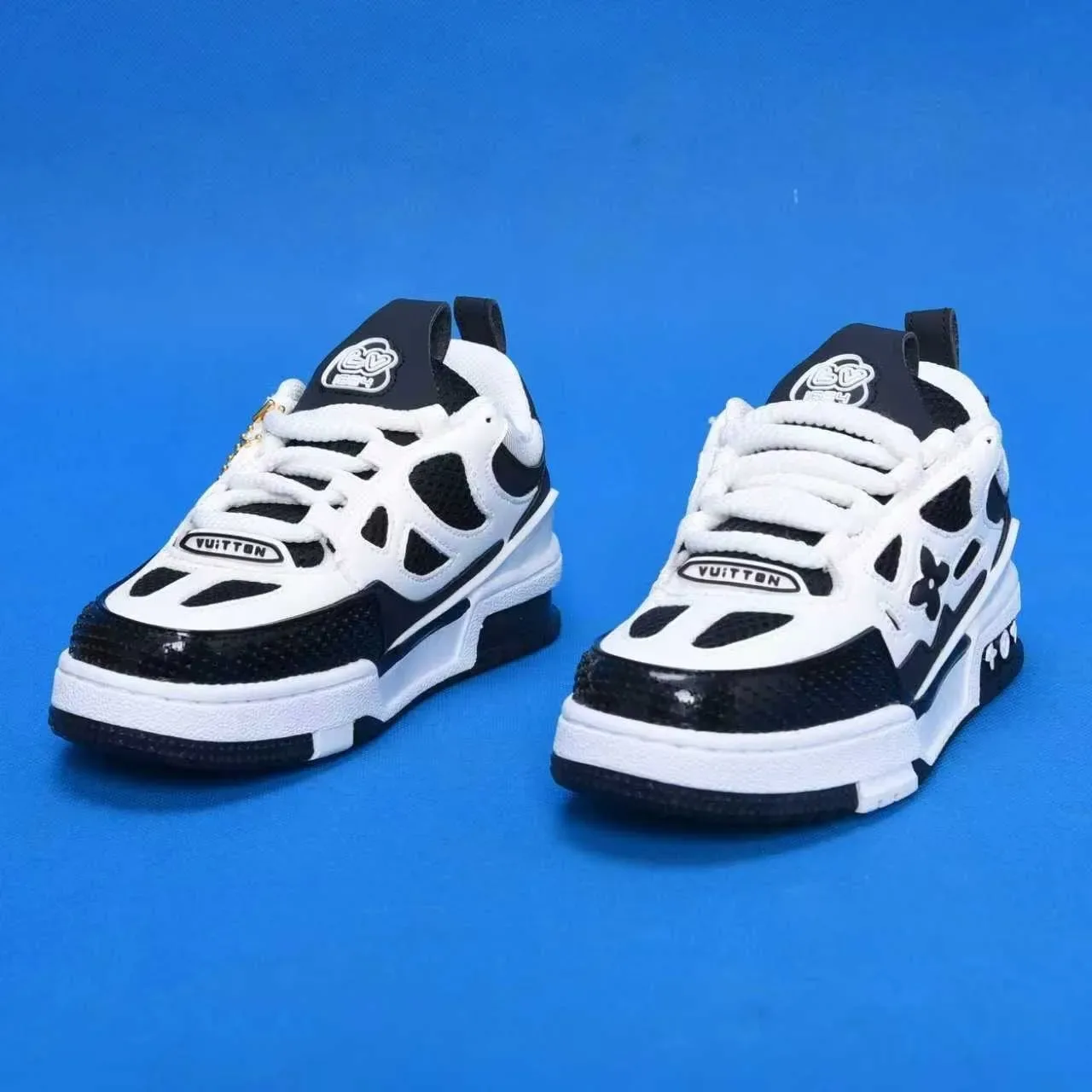 Louis Vuitton Red White Chunky Multi-Layered Midsole Perforated Mesh Toe Lifestyle Sneakers 10