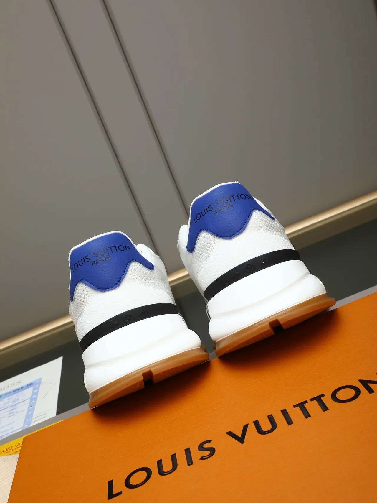 Louis Vuitton Run Away White and Blue Lifestyle Sneakers 3