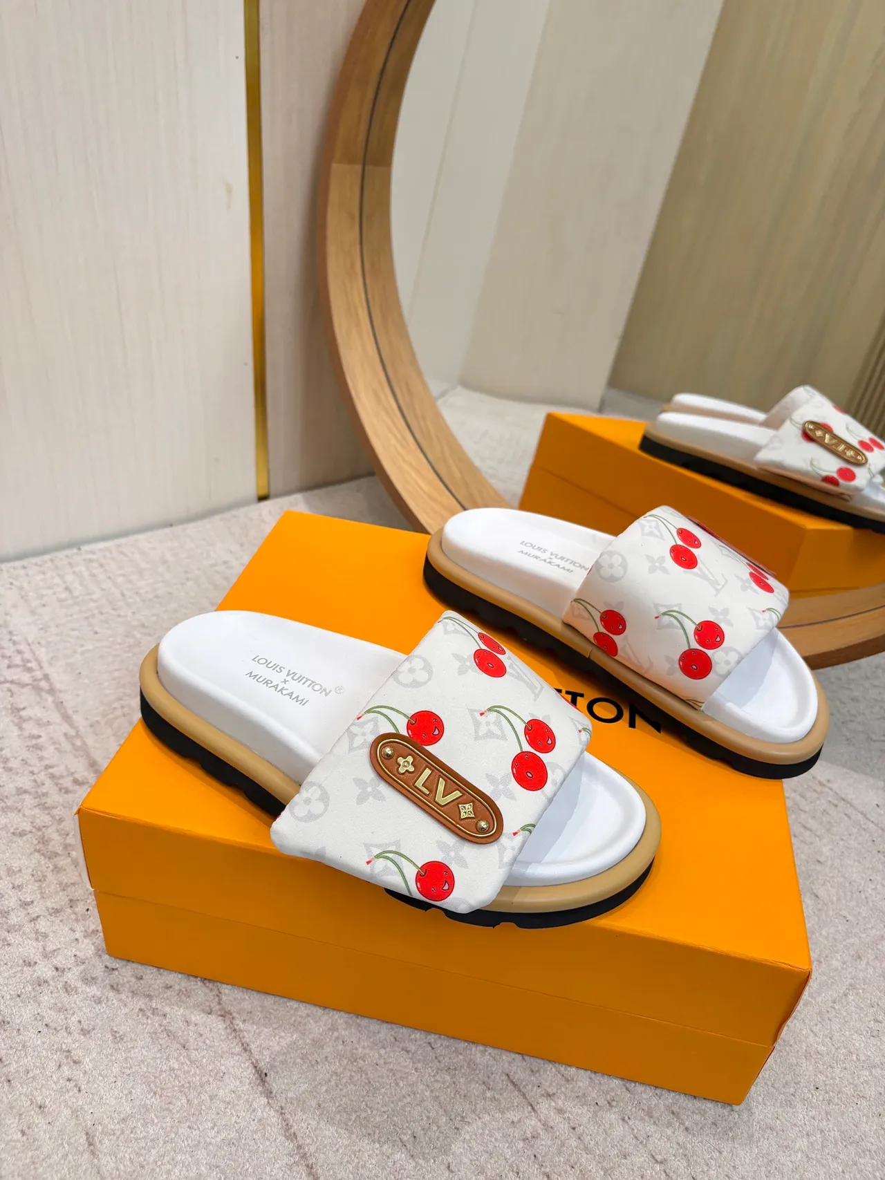 Louis Vuitton x Murakami Cherry Monogram Slipper 3
