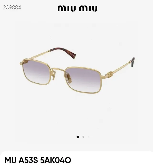 Miu Miu A53S 1AB110 काला फ्रेम हरा लेंस सनग्लास 2