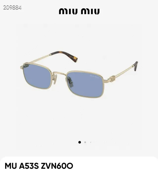 Miu Miu A53S 1AB110 काला फ्रेम हरा लेंस सनग्लास 3