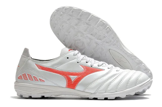 Mizuno White Black Quilted Toe Cap Zebra-Print Overlay Turf Soccer Shoes 2