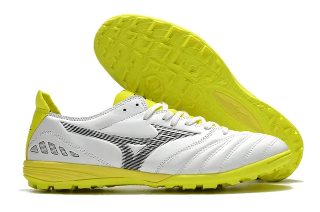 Mizuno White Black Quilted Toe Cap Zebra-Print Overlay Turf Soccer Shoes 12
