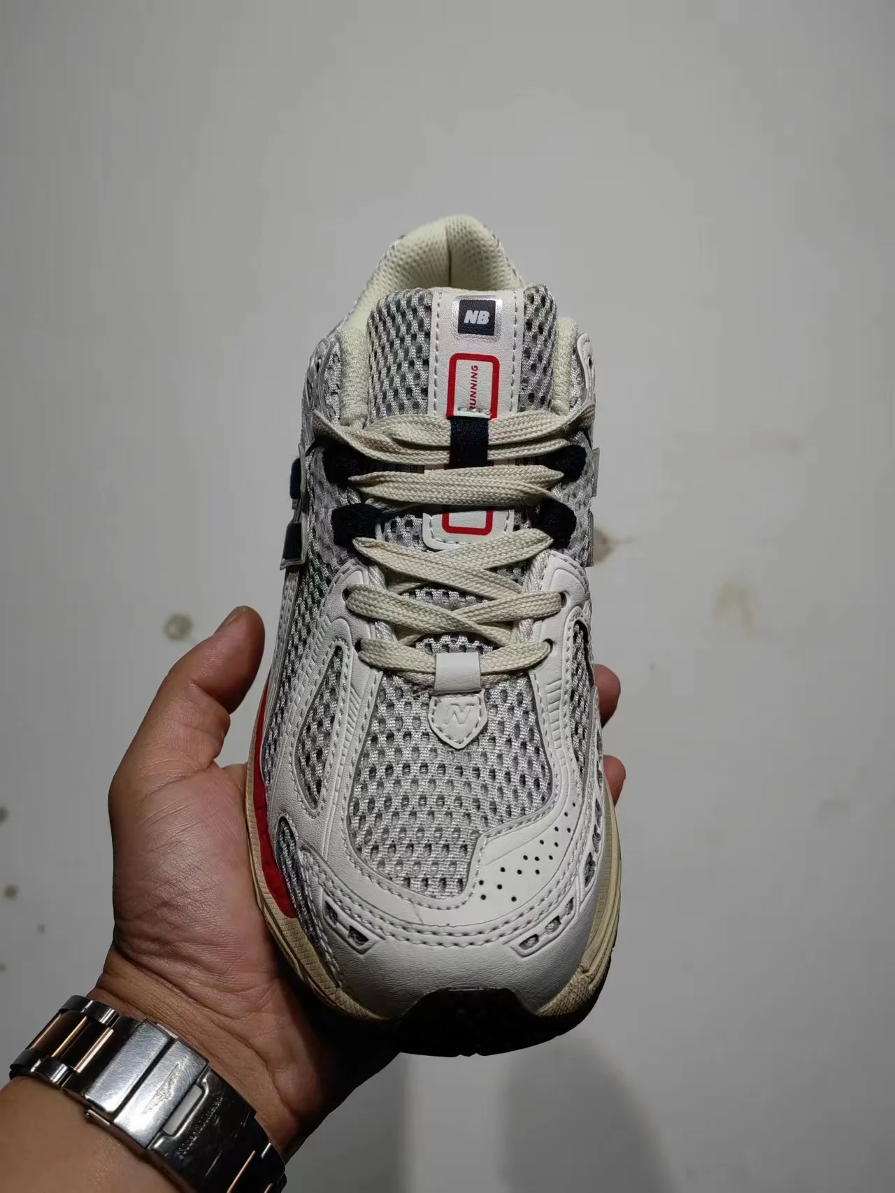 New Balance 1906R أحذية جري بيضاء بحرية حمراء 7