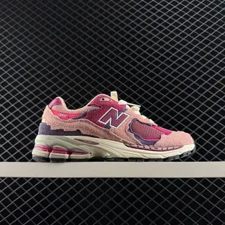 New Balance 2002R Chaussures Chunky Rose Violette Pelucheuses