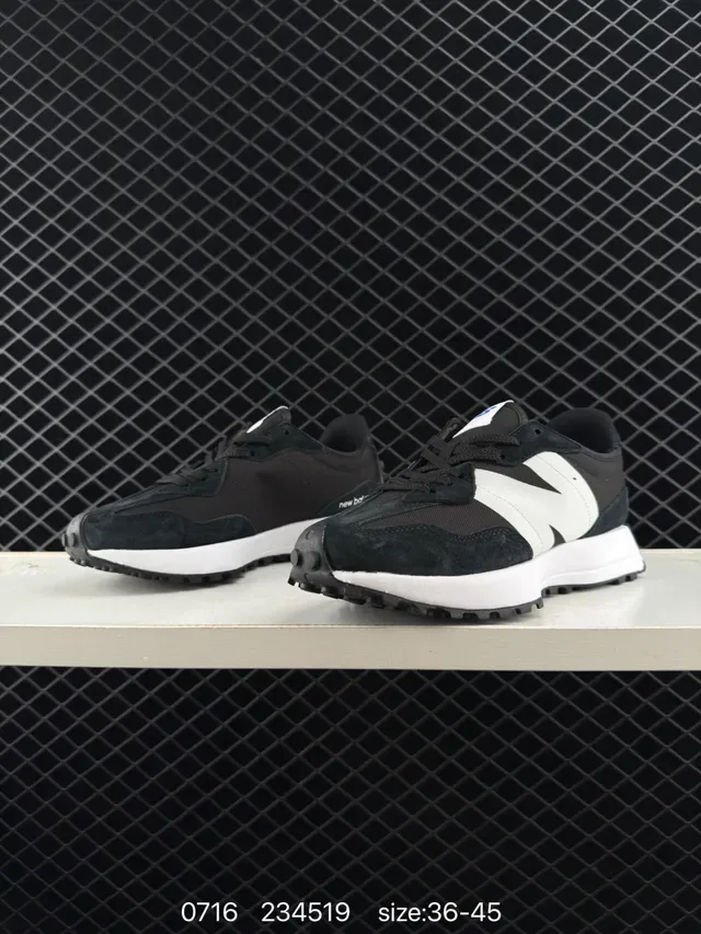 New Balance 327 Black and White Lifestyle Sneakers 2