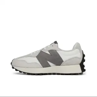 New Balance 327 浅灰色和黑色生活方式运动鞋