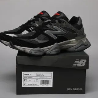 New Balance 9060 কালো ধূসর জীবনযাত্রা স্নিকার্স