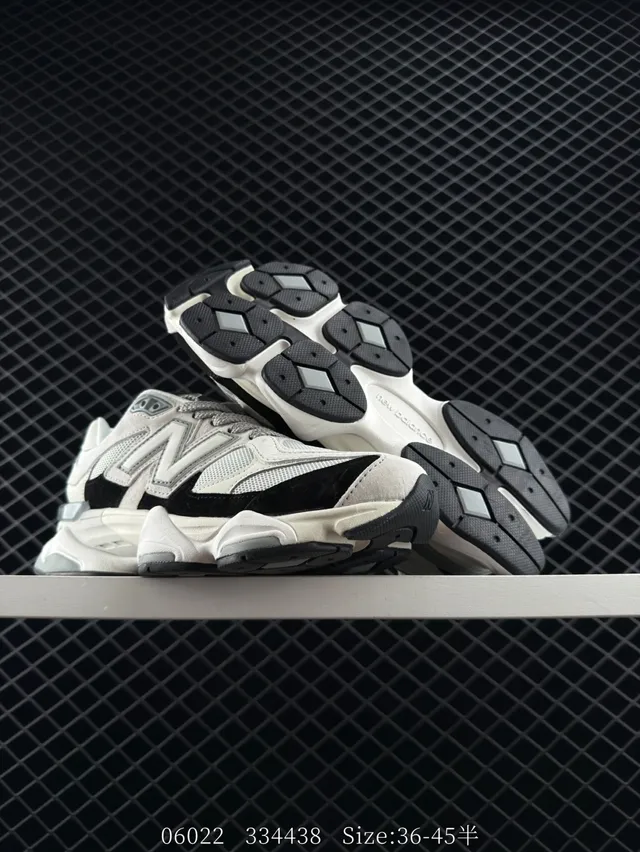 New Balance 9060 White Black Chunky Sneakers 2