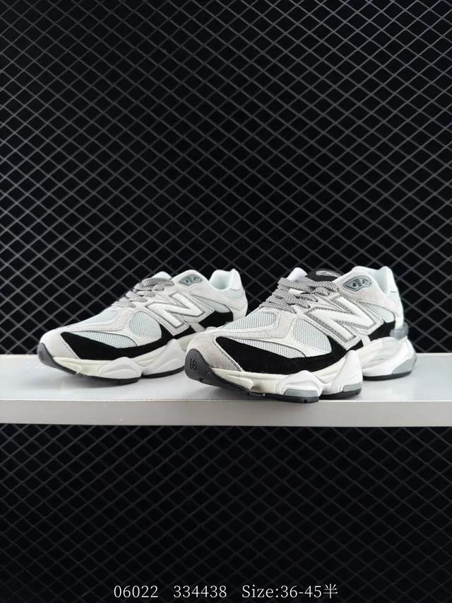 New Balance 9060 White Black Chunky Sneakers 3