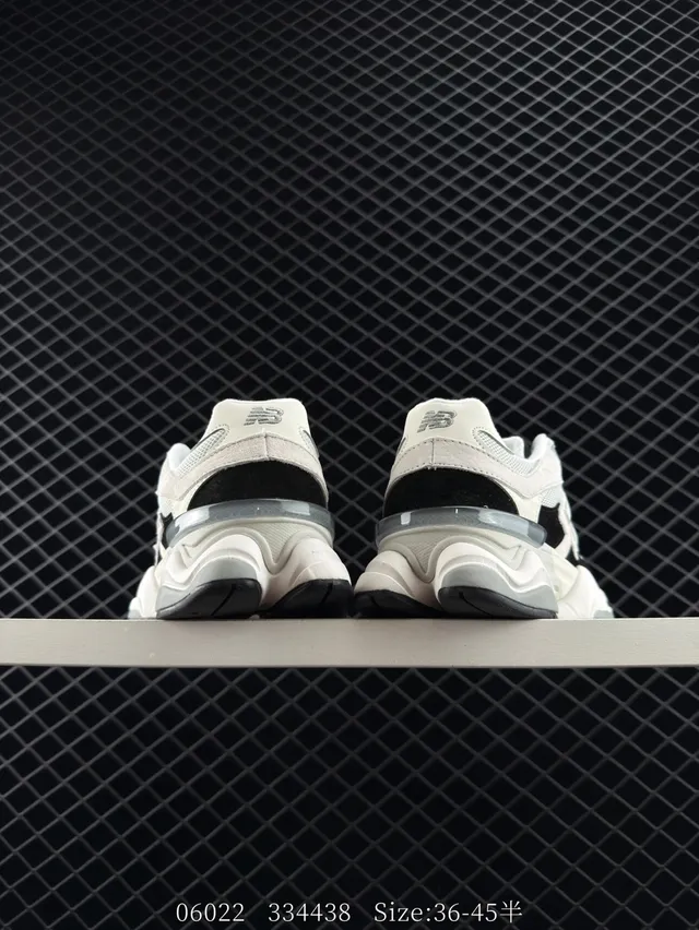 New Balance 9060 White Black Chunky Sneakers 4