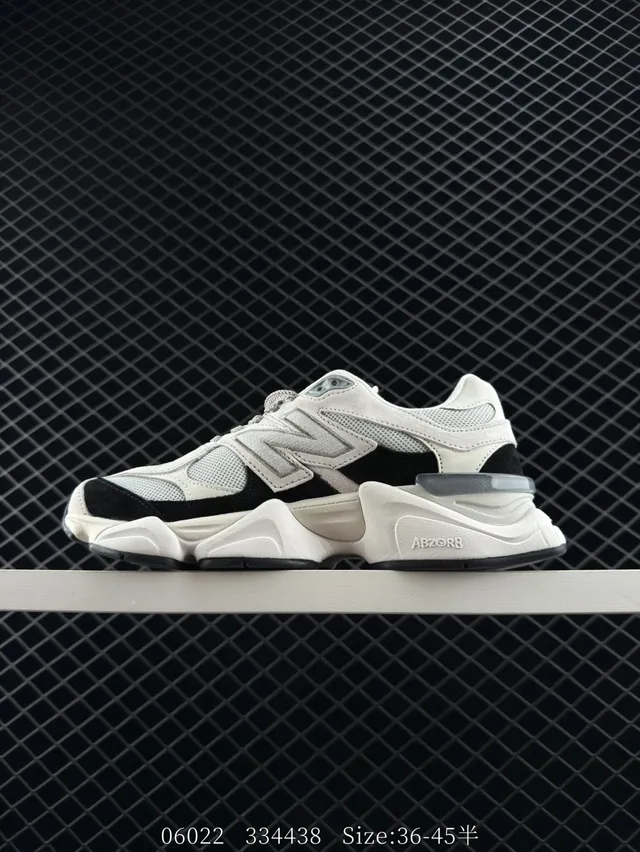 New Balance 9060 White Black Chunky Sneakers 6